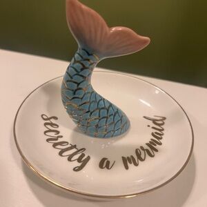 Mermaid Tail Jewelry Dish - Blue and Pink